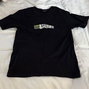 Stussy Black Tee with Sport Graphic